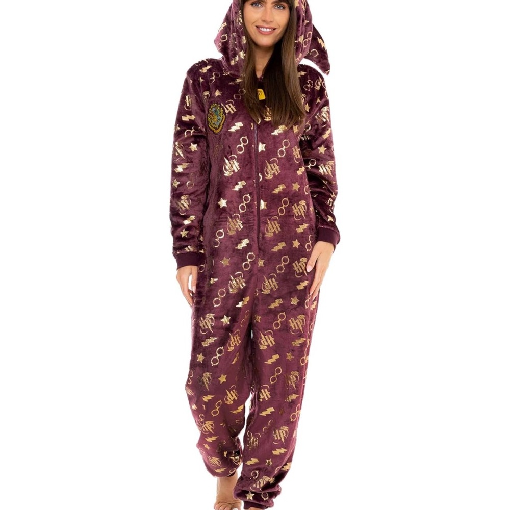 Women's Purple and Gold Jumpsuit